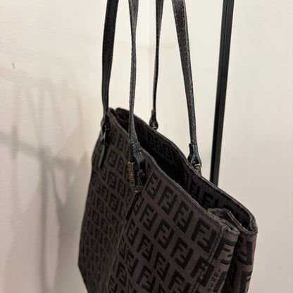 #007 FENDI Brown Canvas Tote