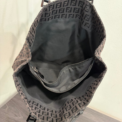 #007 FENDI Brown Canvas Tote