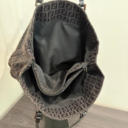 #007 FENDI Brown Canvas Tote