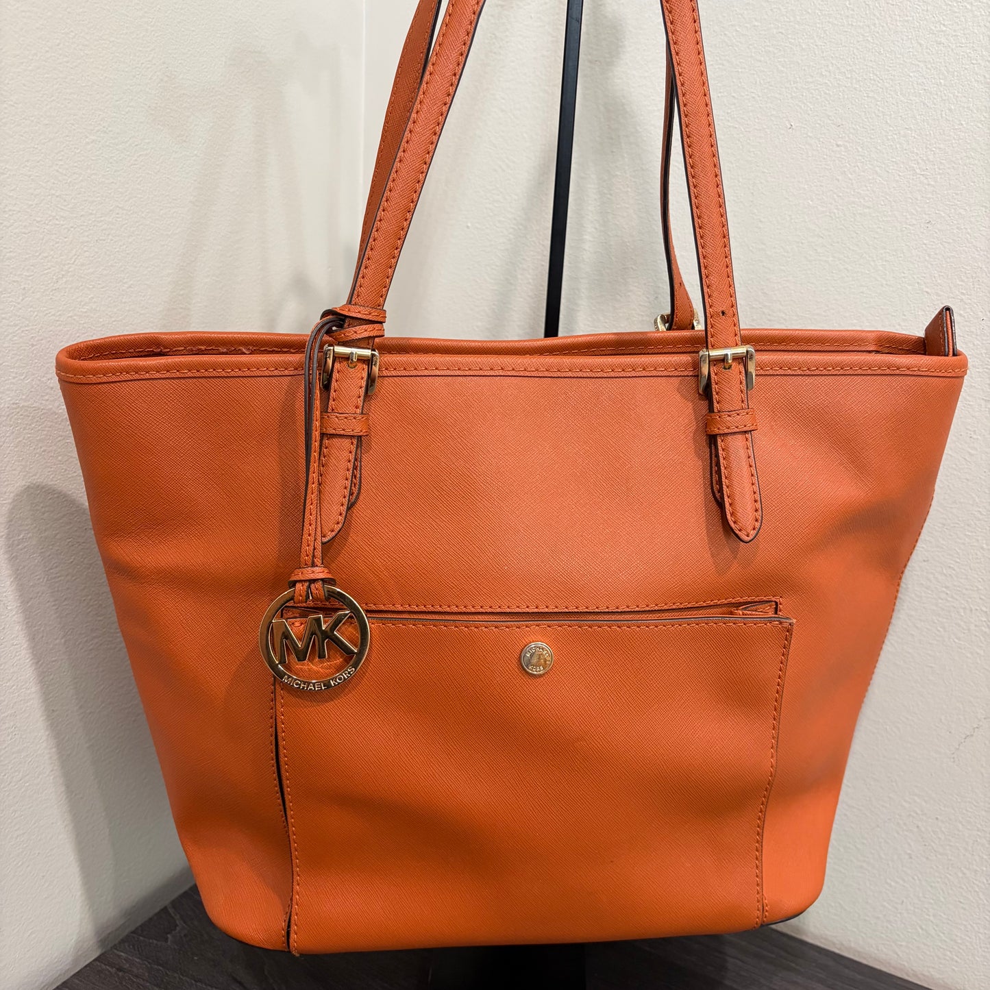 #009 MICHAEL KORS Orange Tote