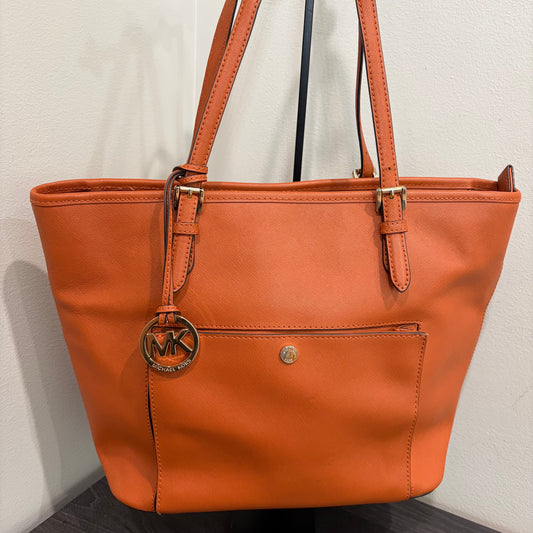 #009 MICHAEL KORS Orange Tote