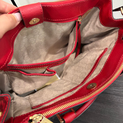 #010 MICHAEL KORS Red Tote