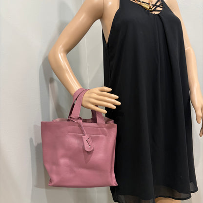 #011 FURLA Dusty Rose Saffiano Tote