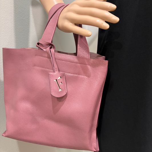 #011 FURLA Dusty Rose Saffiano Tote