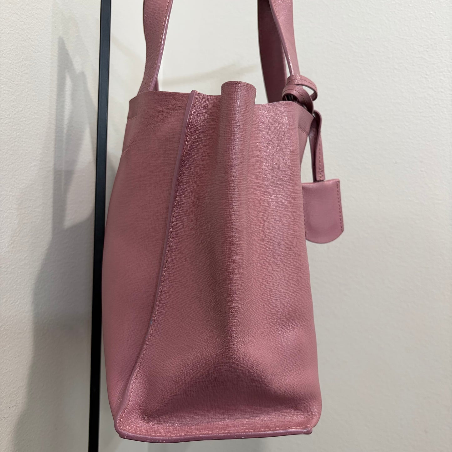 #011 FURLA Dusty Rose Saffiano Tote