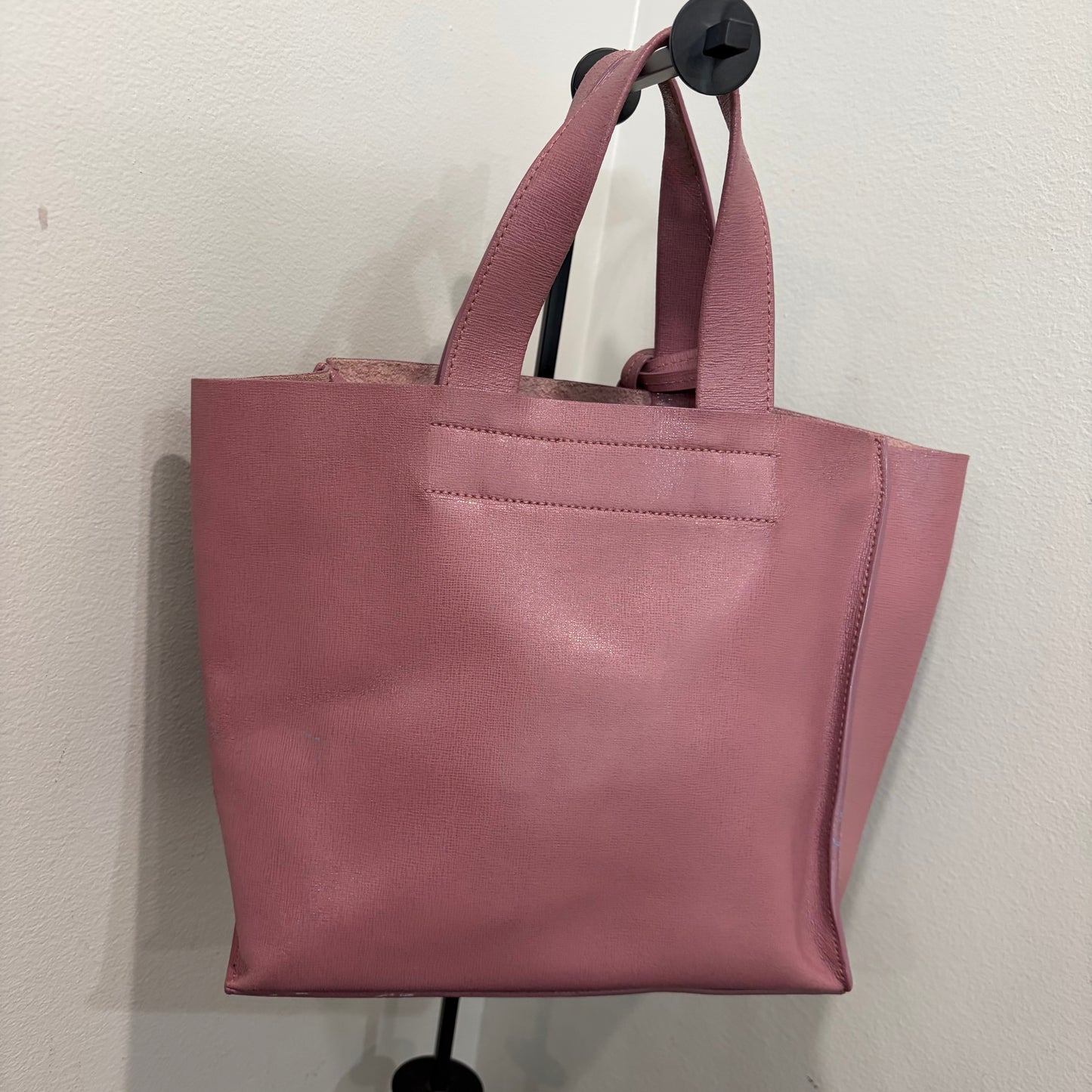 #011 FURLA Dusty Rose Saffiano Tote
