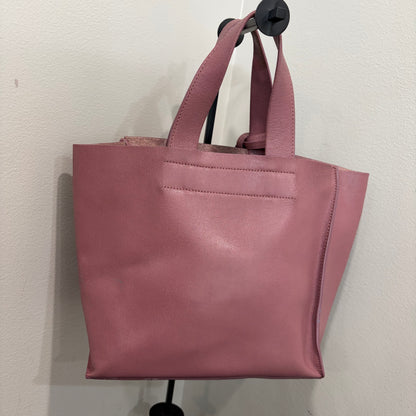 #011 FURLA Dusty Rose Saffiano Tote