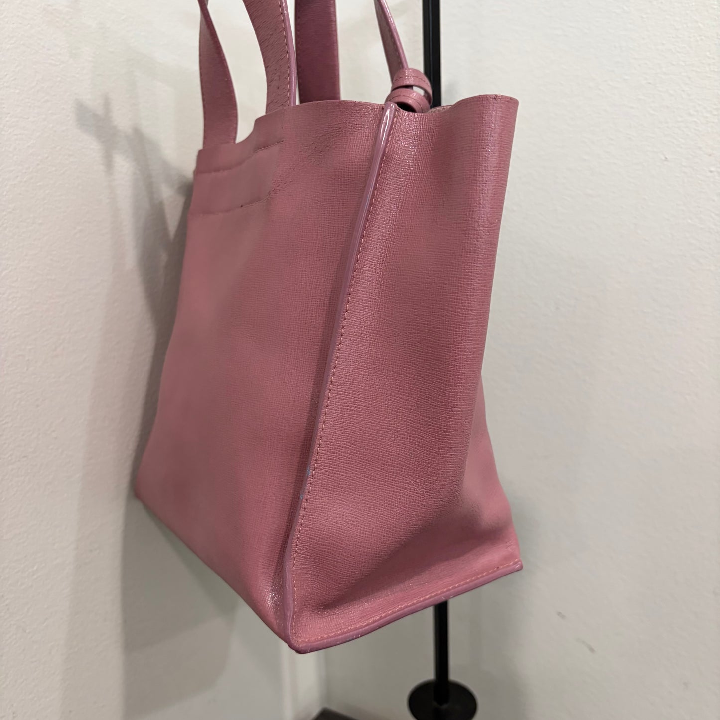 #011 FURLA Dusty Rose Saffiano Tote