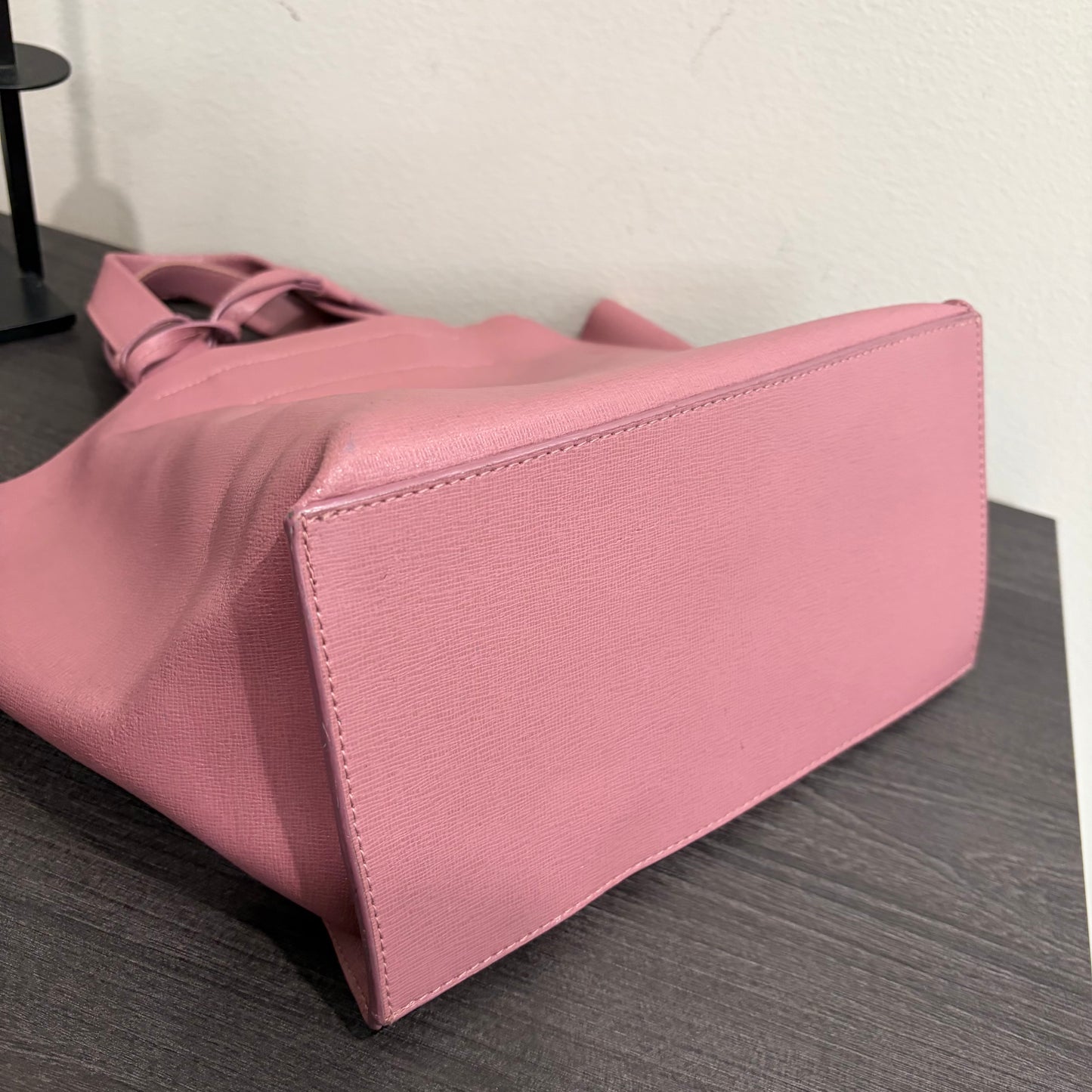 #011 FURLA Dusty Rose Saffiano Tote