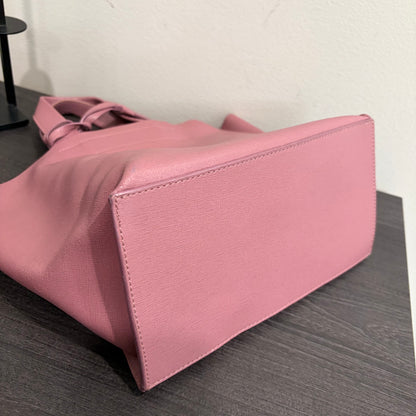 #011 FURLA Dusty Rose Saffiano Tote