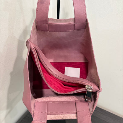 #011 FURLA Dusty Rose Saffiano Tote
