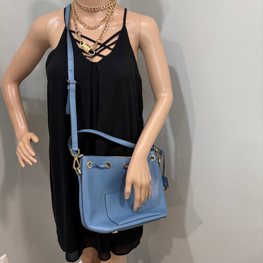 #012 MICHAEL KORS Blue Shoulder Bag