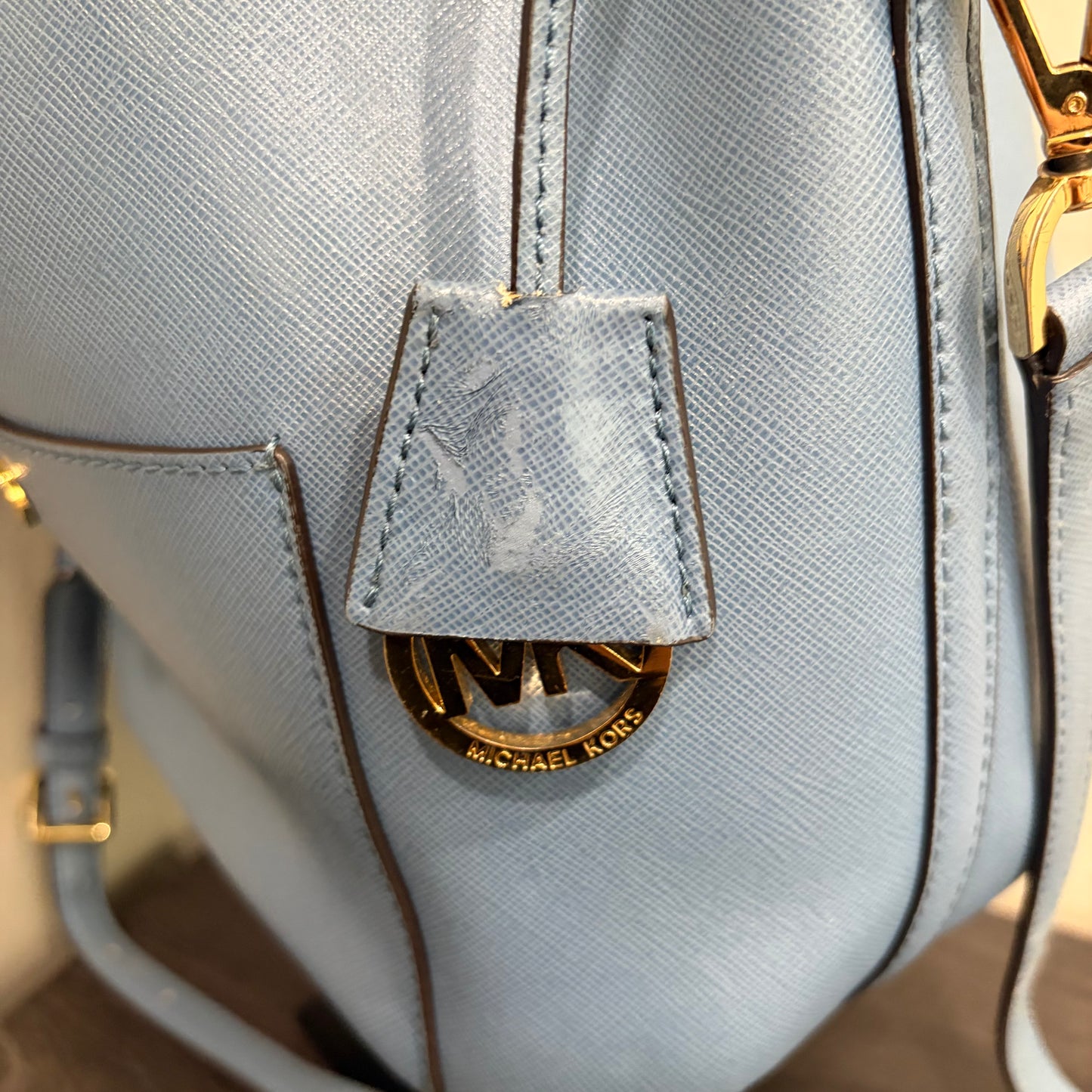 #012 MICHAEL KORS Blue Shoulder Bag
