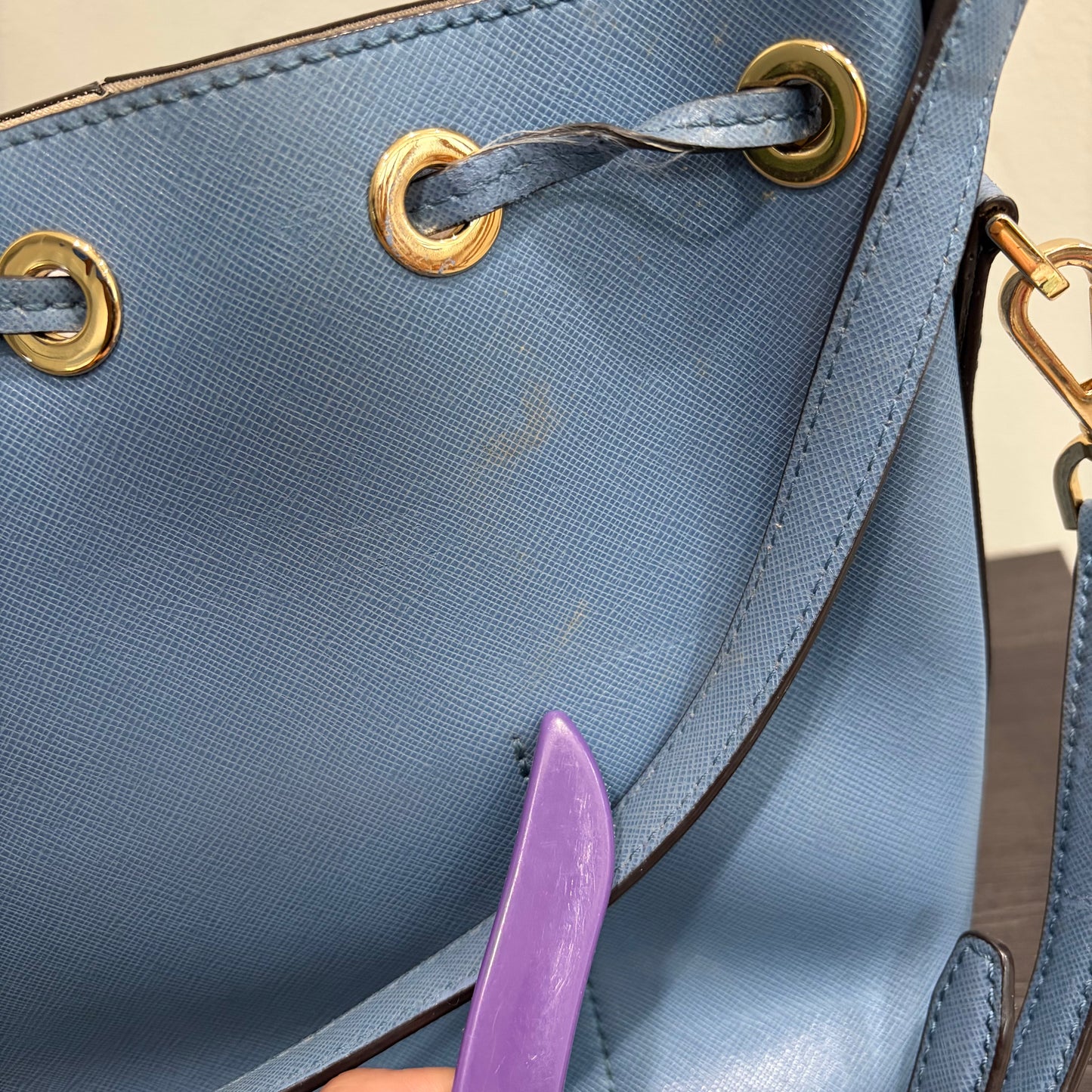 #012 MICHAEL KORS Blue Shoulder Bag
