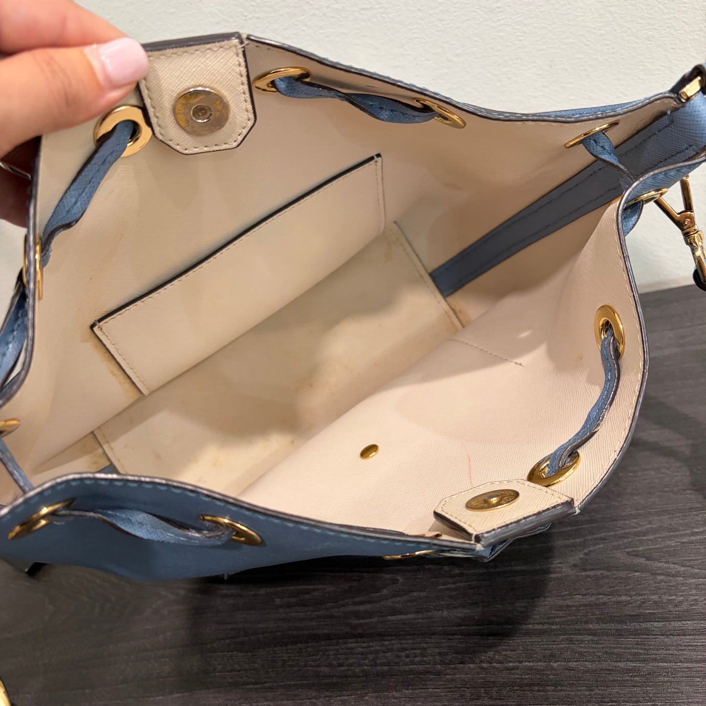 #012 MICHAEL KORS Blue Shoulder Bag