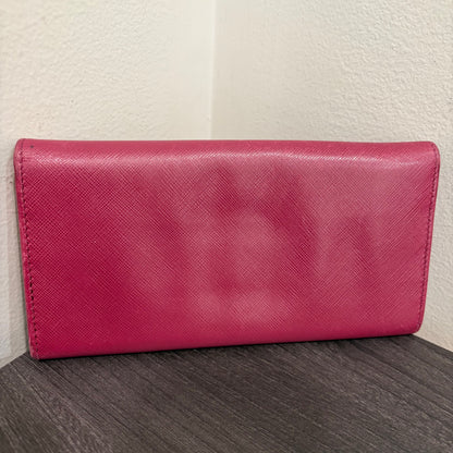 #013 SALVATORE FERRAGAMO Raspberry Long Wallet