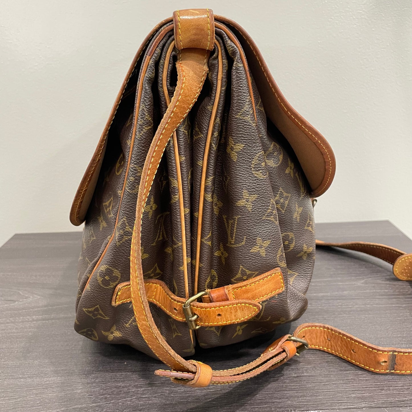 SOLD! Louis Vuitton Monogram Saumur 35