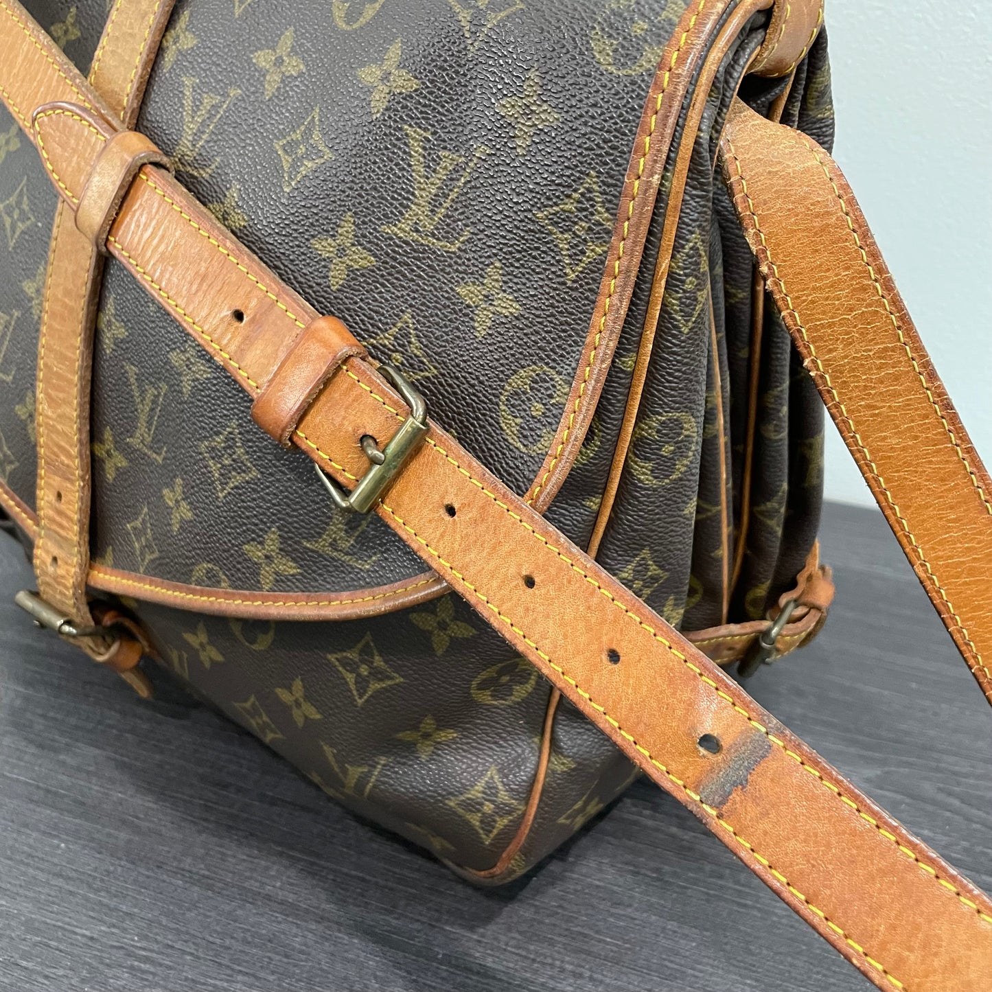 SOLD! Louis Vuitton Monogram Saumur 35