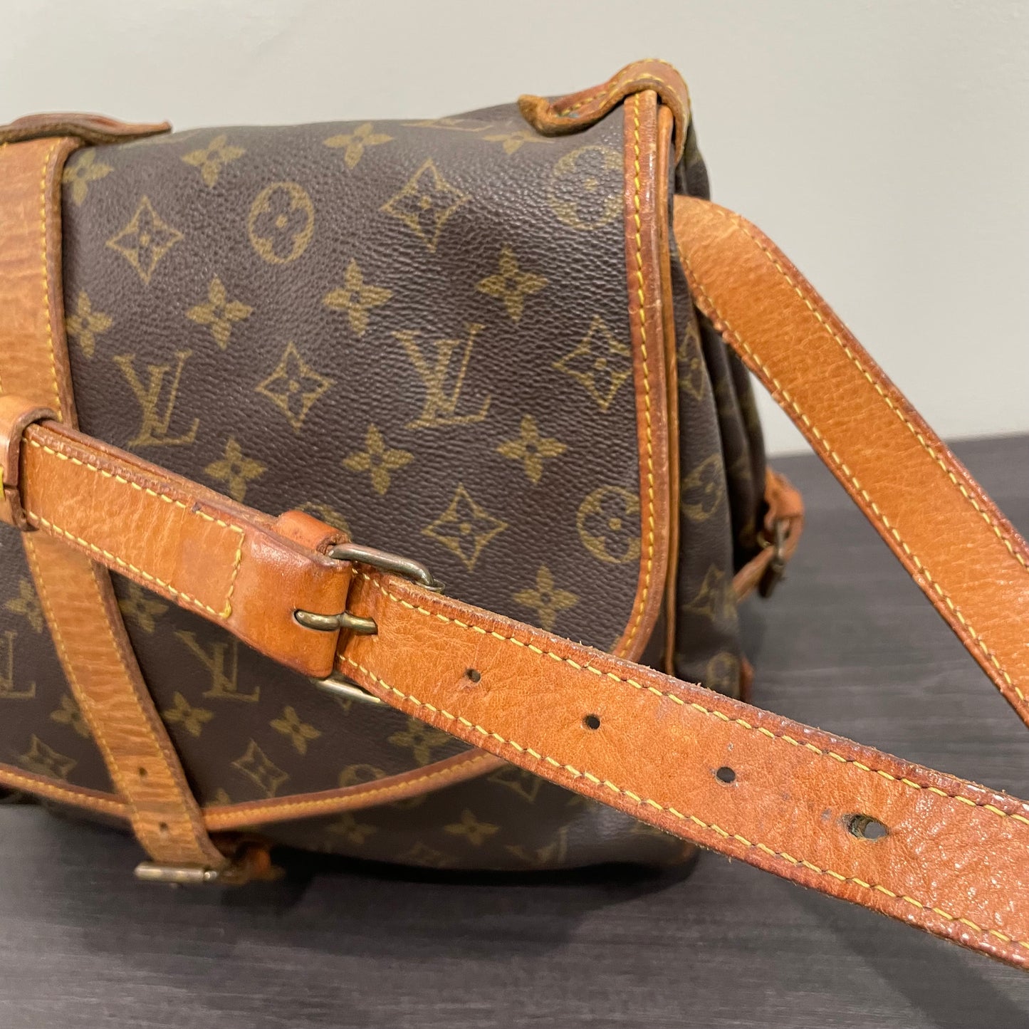 SOLD! Louis Vuitton Monogram Saumur 35