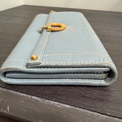 #017 SALVATORE FERRAGAMO Gancini Blue Wallet