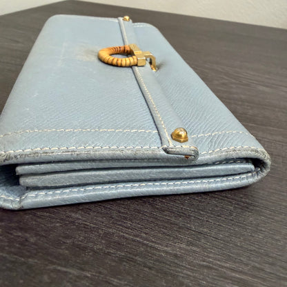 #017 SALVATORE FERRAGAMO Gancini Blue Wallet