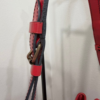 #020 LOUIS VUITTON Red Epi Petit Noe