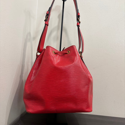#020 LOUIS VUITTON Red Epi Petit Noe