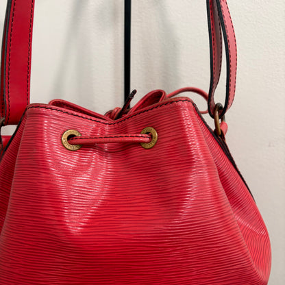 #020 LOUIS VUITTON Red Epi Petit Noe