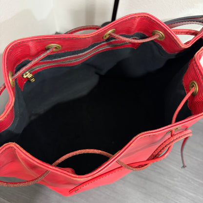 #020 LOUIS VUITTON Red Epi Petit Noe