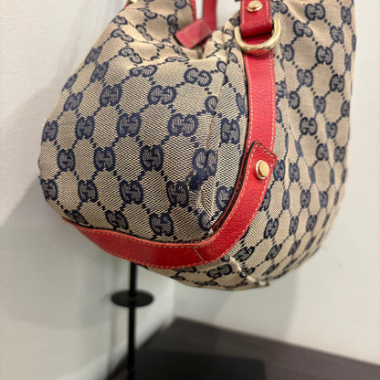 #031 GUCCI Navy Canvas Tote