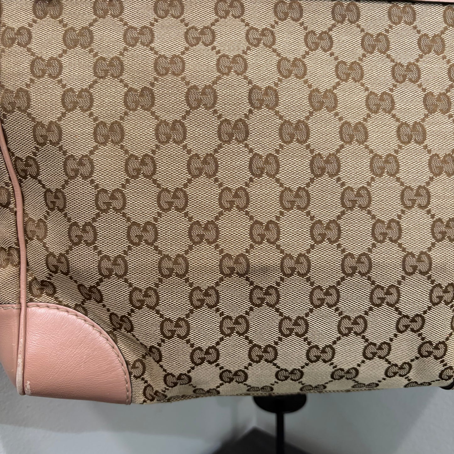 #032 GUCCI Brown Canvas Tote