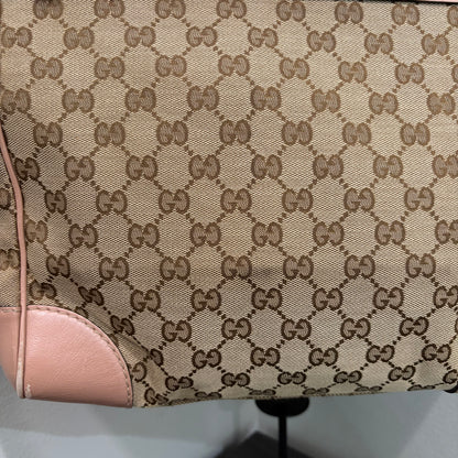 #032 GUCCI Brown Canvas Tote