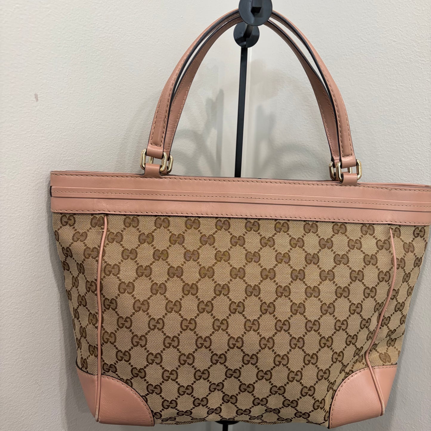 #032 GUCCI Brown Canvas Tote