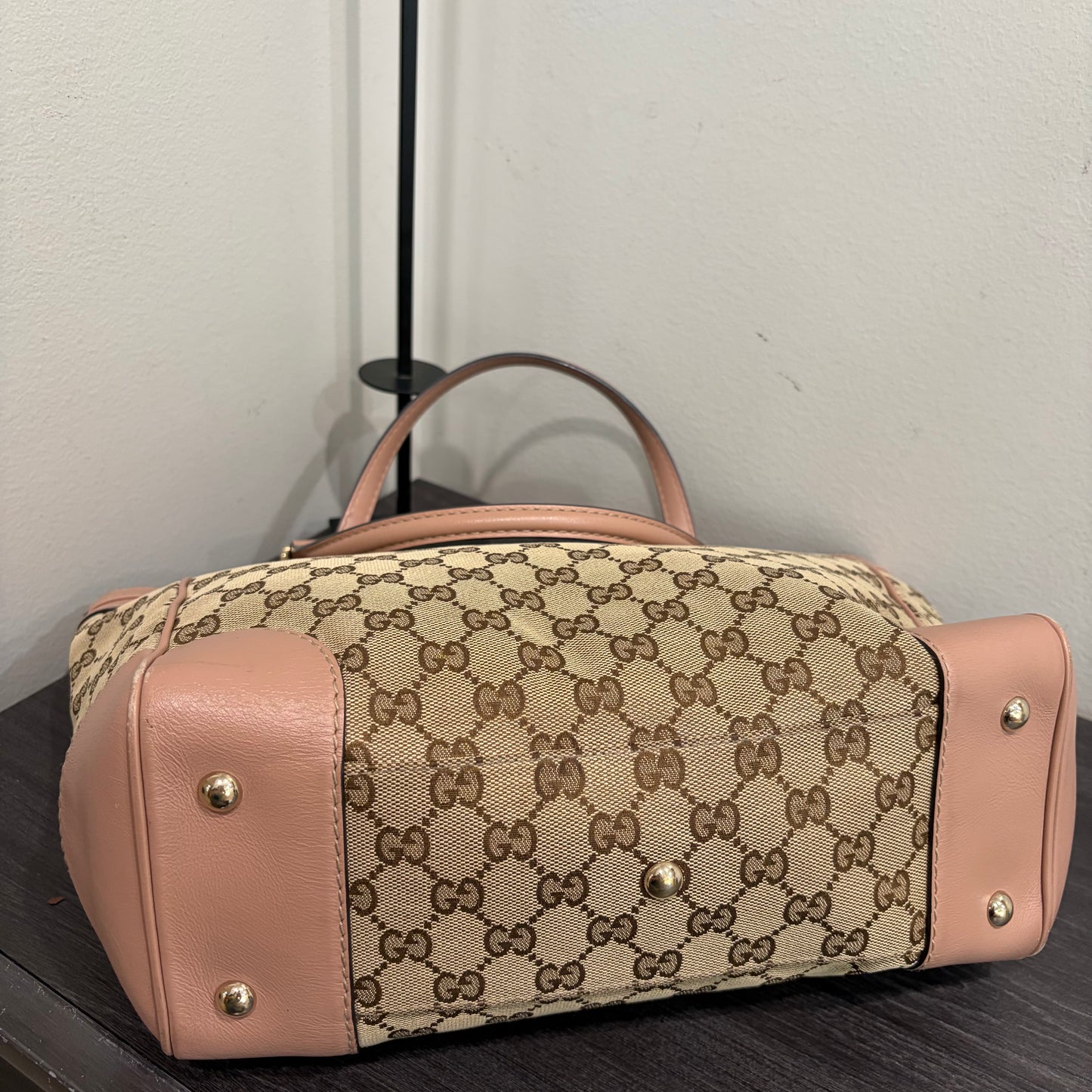 #032 GUCCI Brown Canvas Tote