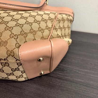 #032 GUCCI Brown Canvas Tote