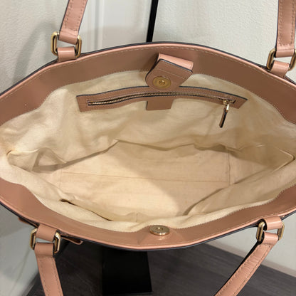 #032 GUCCI Brown Canvas Tote