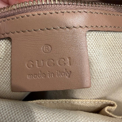 #032 GUCCI Brown Canvas Tote
