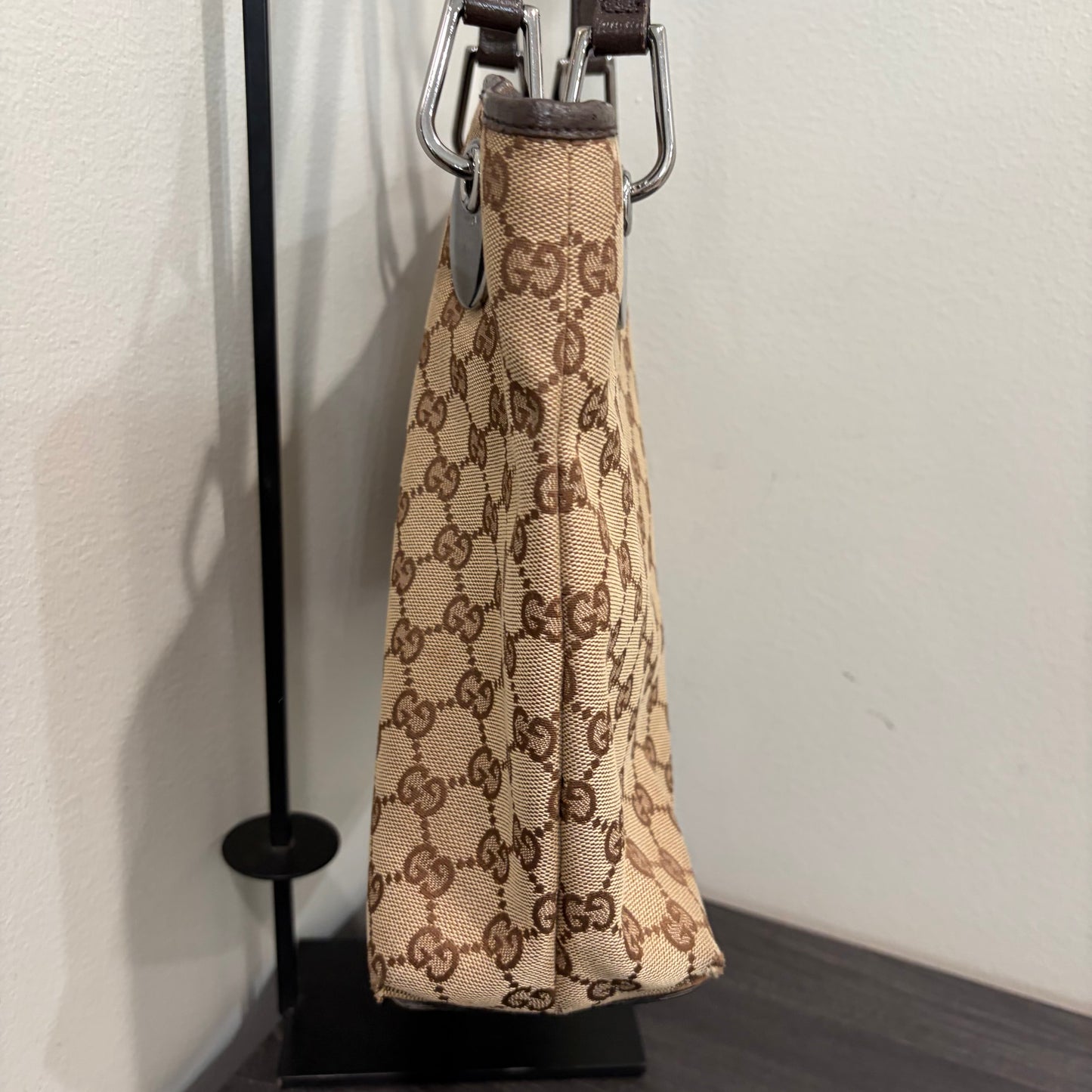 #033 GUCCI Brown Canvas Tote
