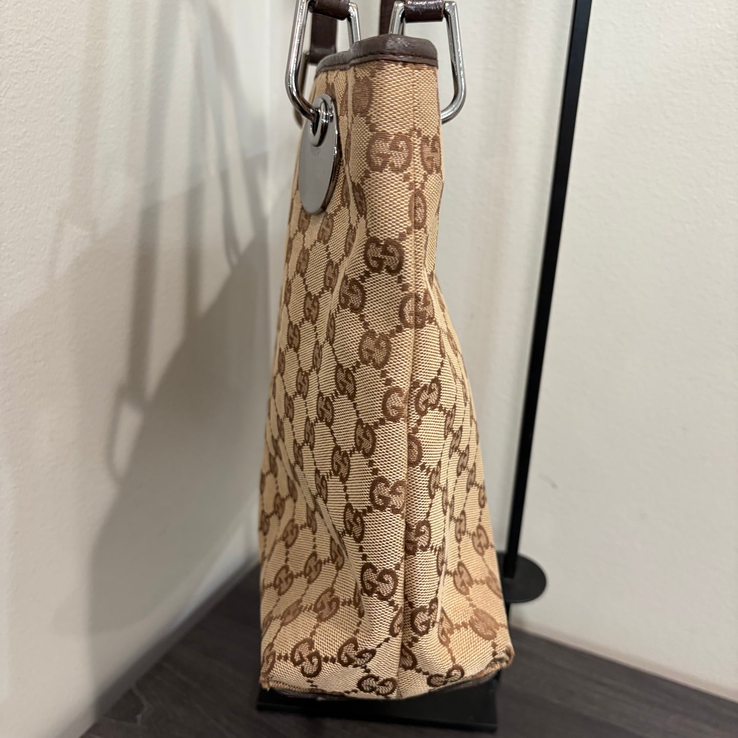 #033 GUCCI Brown Canvas Tote