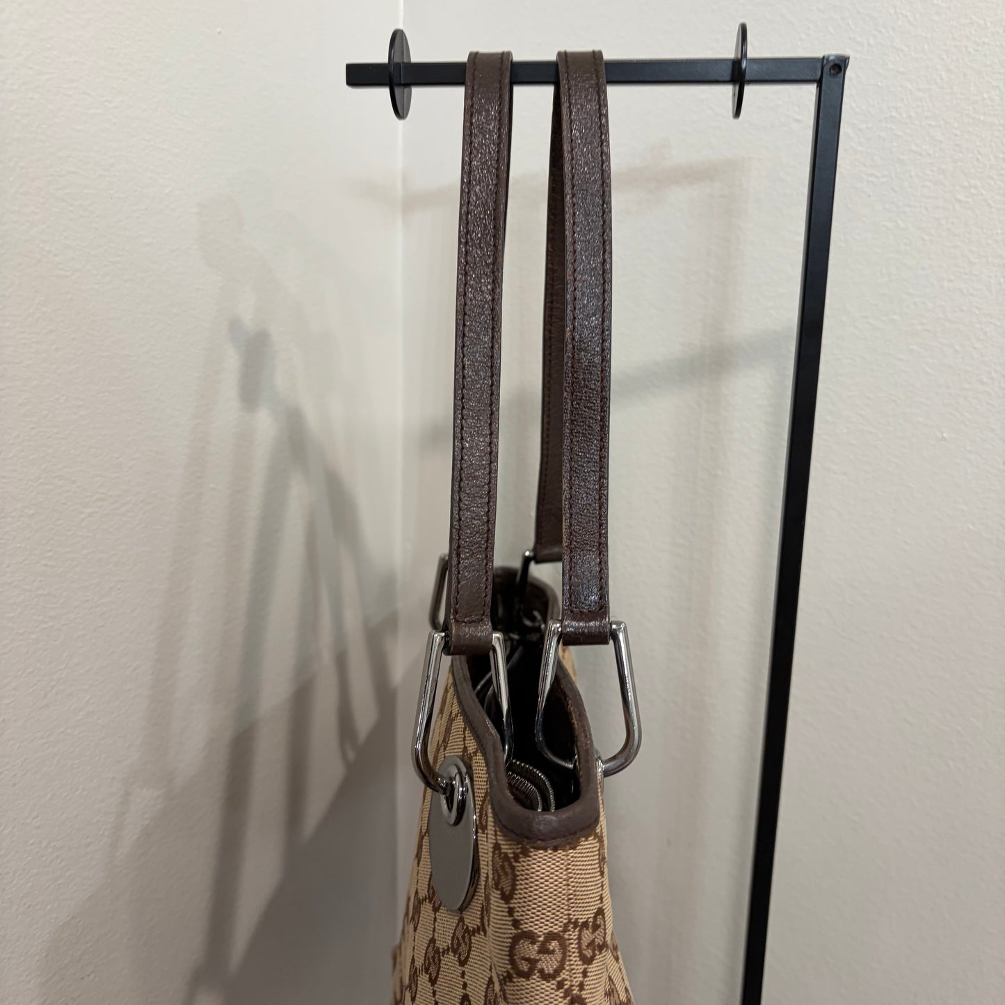 #033 GUCCI Brown Canvas Tote