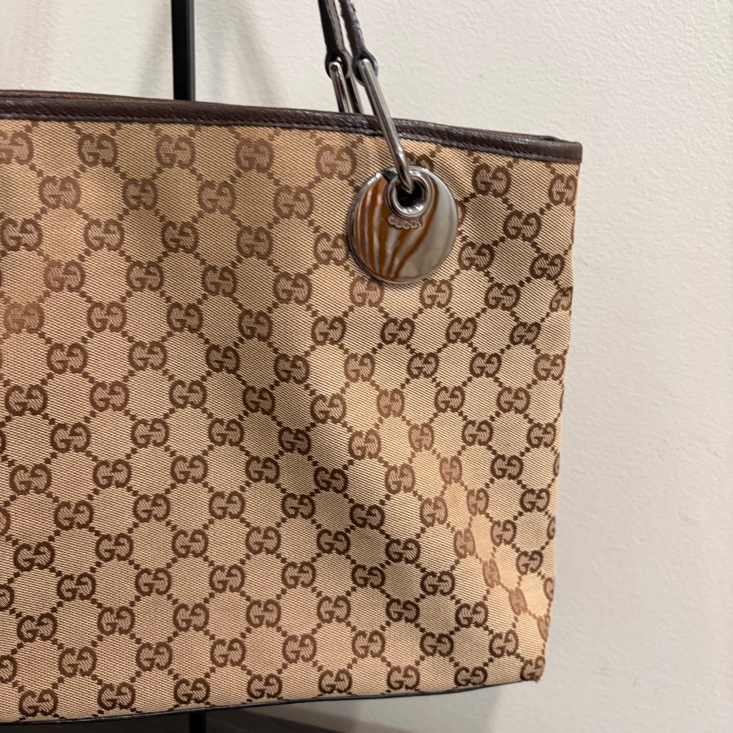#033 GUCCI Brown Canvas Tote