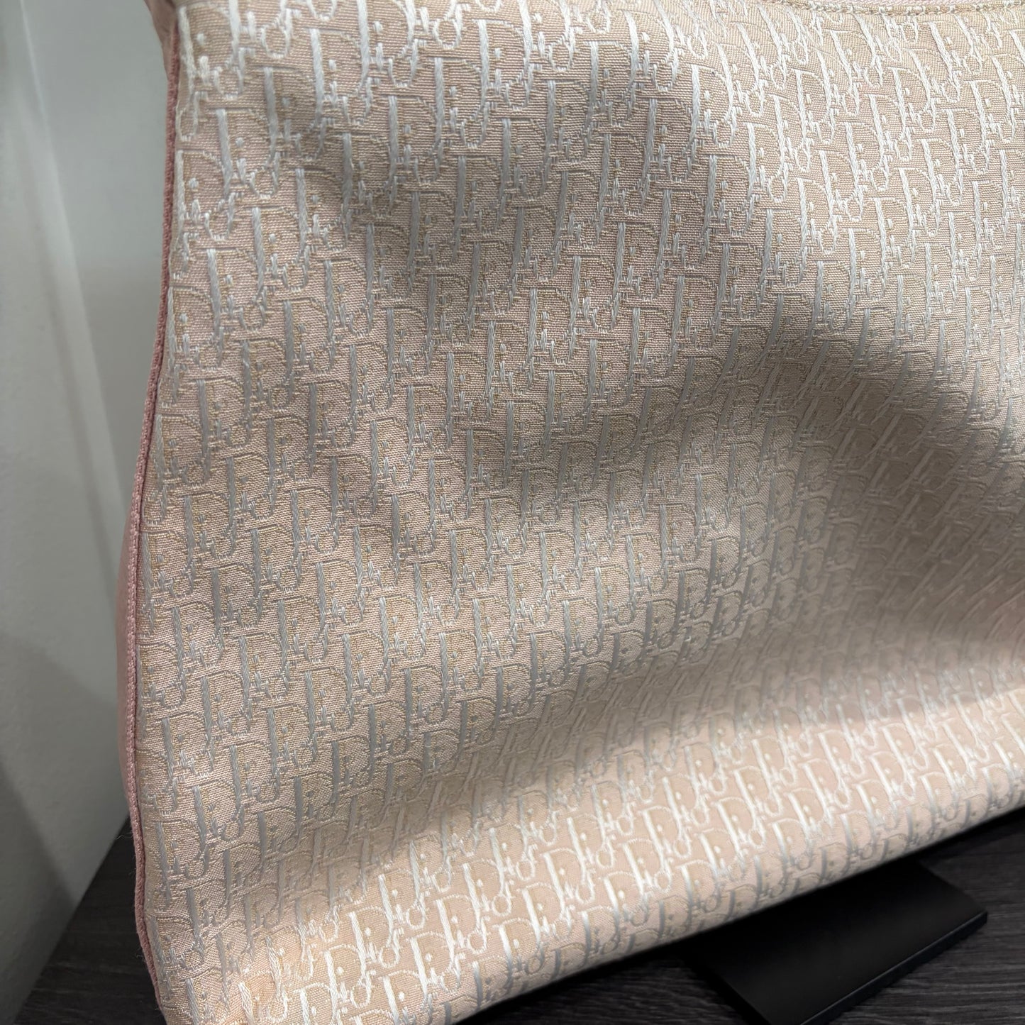 #039 CHRISTIAN DIOR Pink Canvas Shoulder Bag