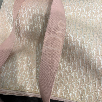 #039 CHRISTIAN DIOR Pink Canvas Shoulder Bag