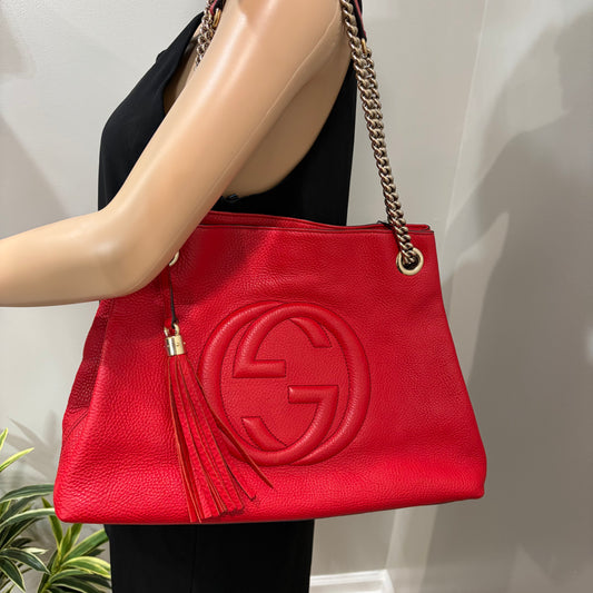 #022 GUCCI Red Medium Soho