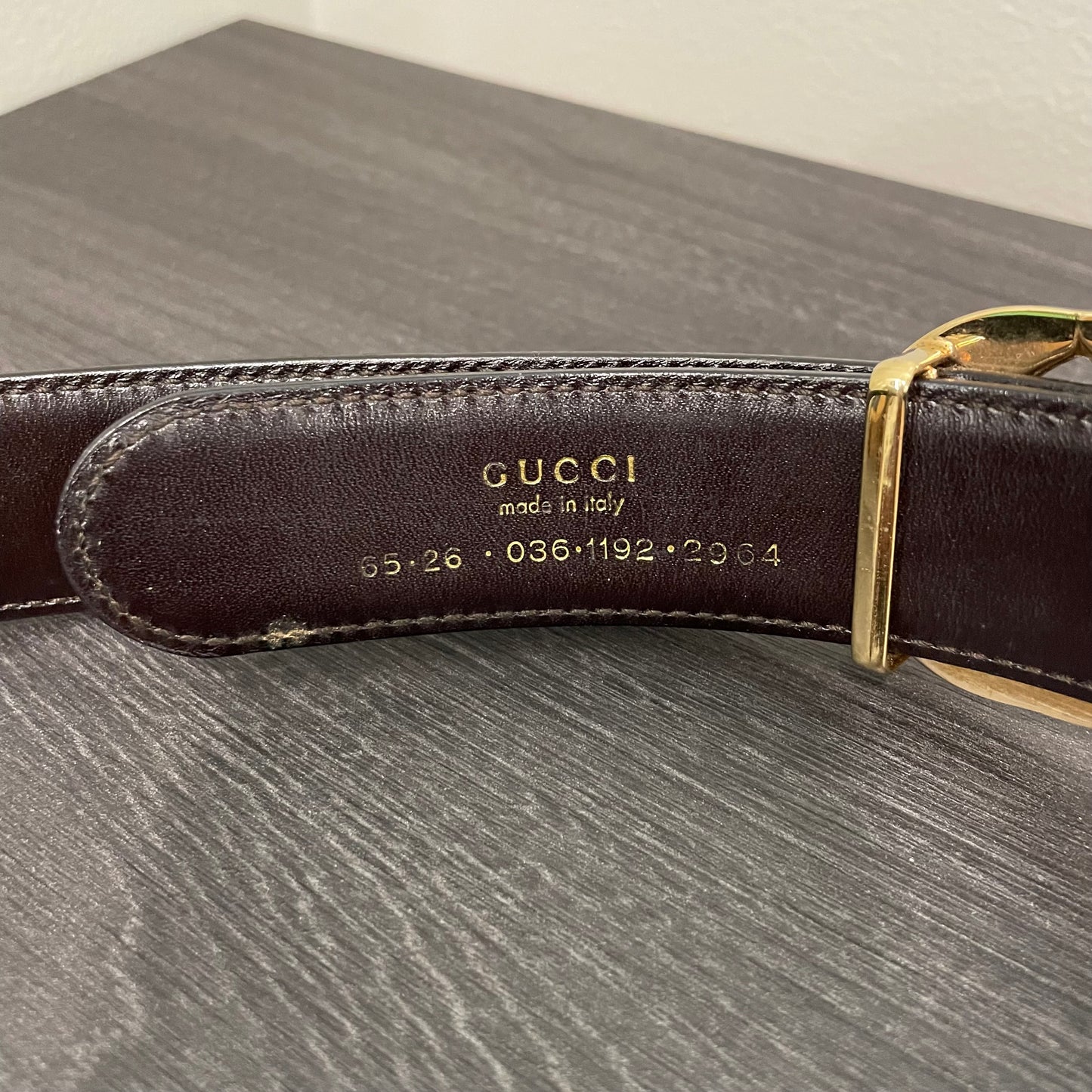 CLEARANCE Gucci Black Belt 65/26