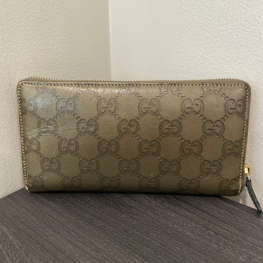Gucci GG Leather Zippy Wallet