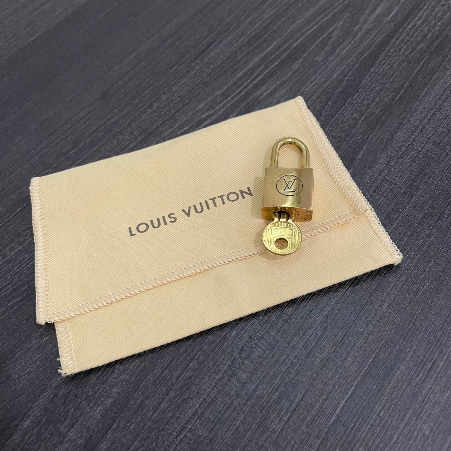 CLEARANCE Vintage Louis Vuitton Lock & Key Model No. 213 with Storage Pouch