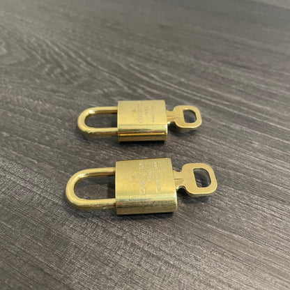 SOLD! Louis Vuitton Brass Lock & Key (Set of 2)