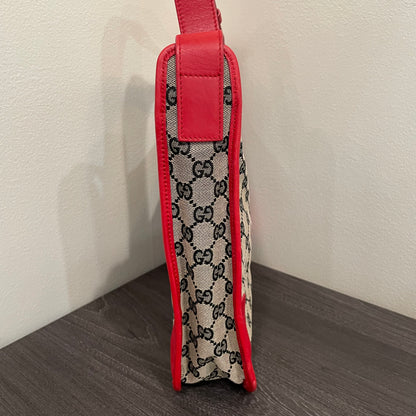 SOLD! Gucci Canvas Shoulder Bag