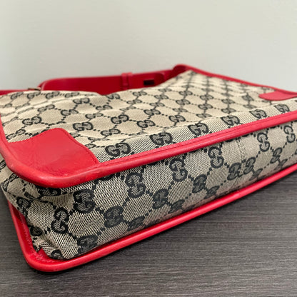 SOLD! Gucci Canvas Shoulder Bag